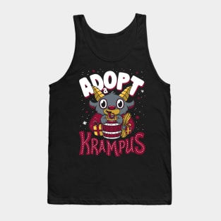 Adopt a Krampus - Creepy Cute Cartoon - Kawaii Holidays Tank Top